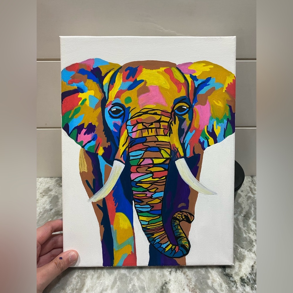 Elephant Pop Art Canvas
